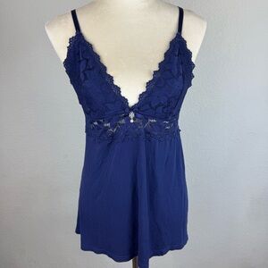 Daisy Fuentes Midnight Blue Lace Camisole‎